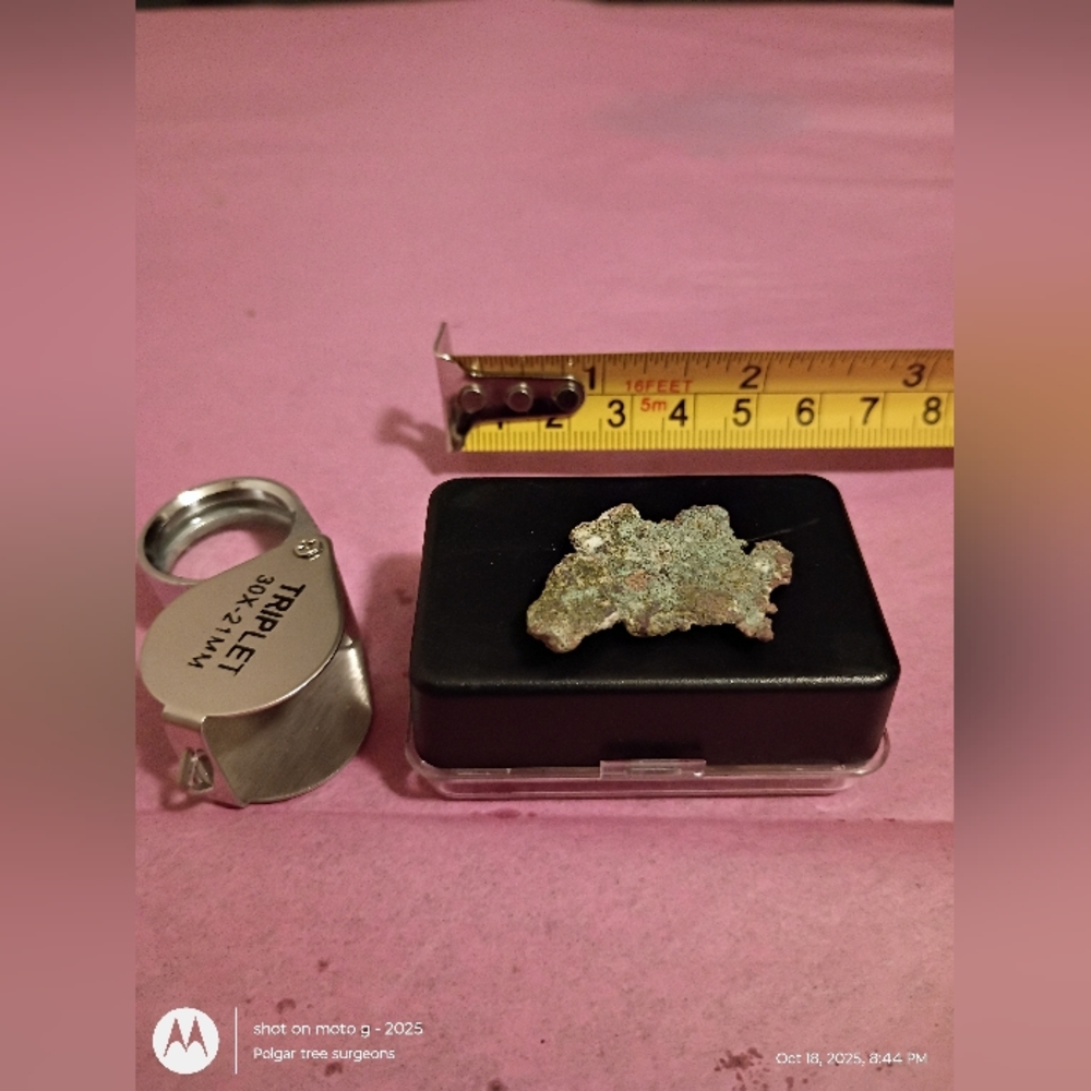 Upper Peninsula Michigan Native Copper Quartz Specimen